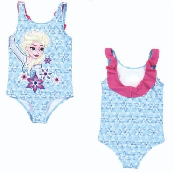Frozen Girls Swimsuit W/UPF Factor 50% + 2T or 3T - Picture 1 of 1